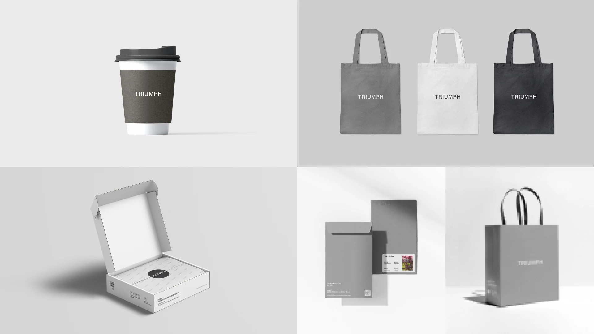 Trumph Gallery visual identity